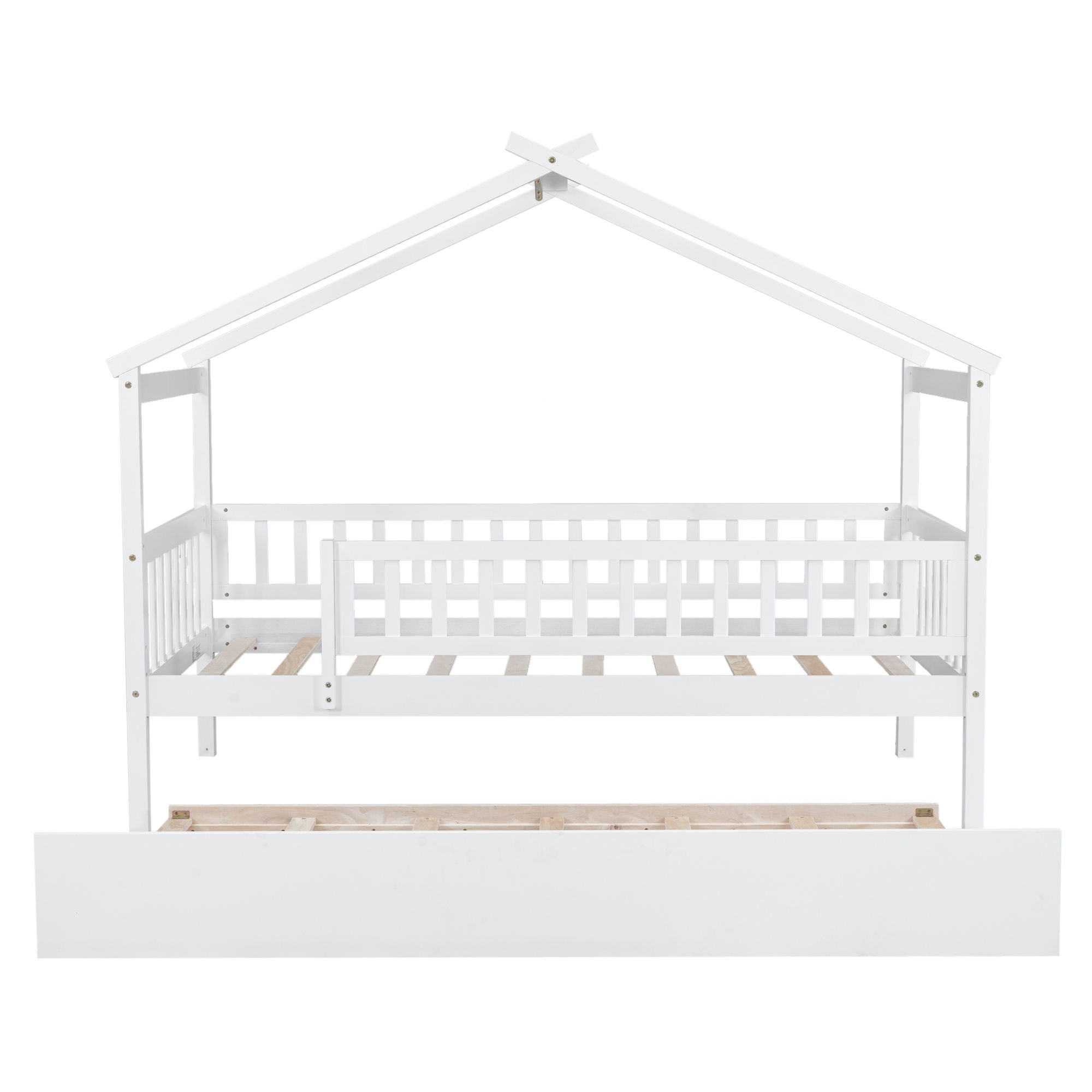 Creativity House Bed With Twin Size Trundle