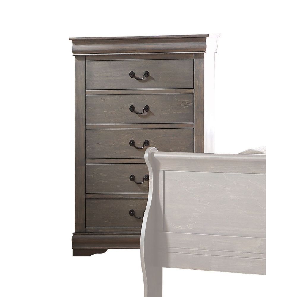 ACME Bring casual elegance into your home with the Louis Phillipe chest. This chest is a piece that offers any bedroom a sophisticated look. | Meri Furniture