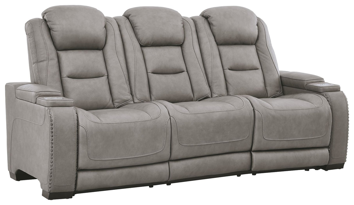 Ashley Furniture The Man-Den - Power Reclining Sofa | Meri Furniture