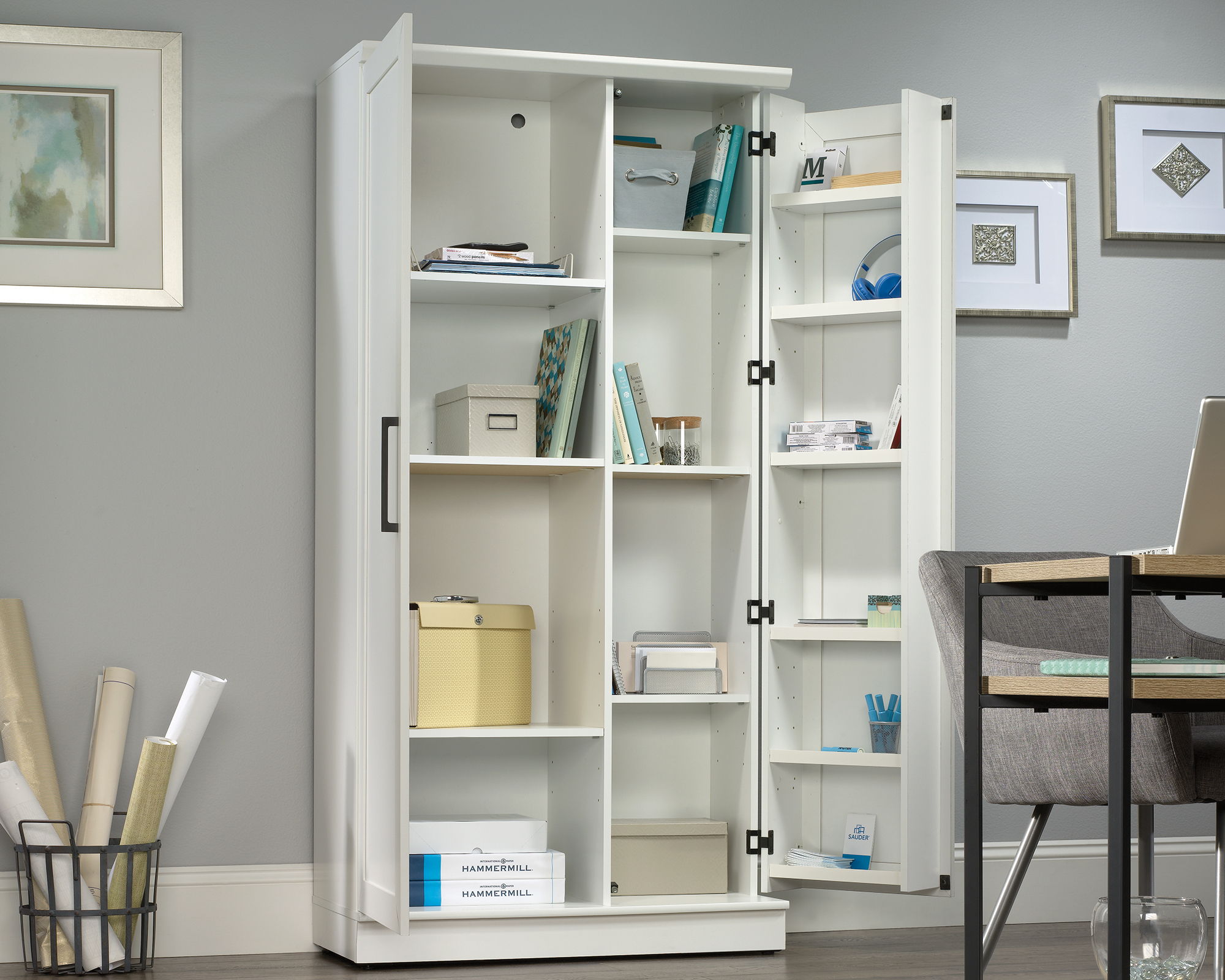 Storage Cabinet in Soft White