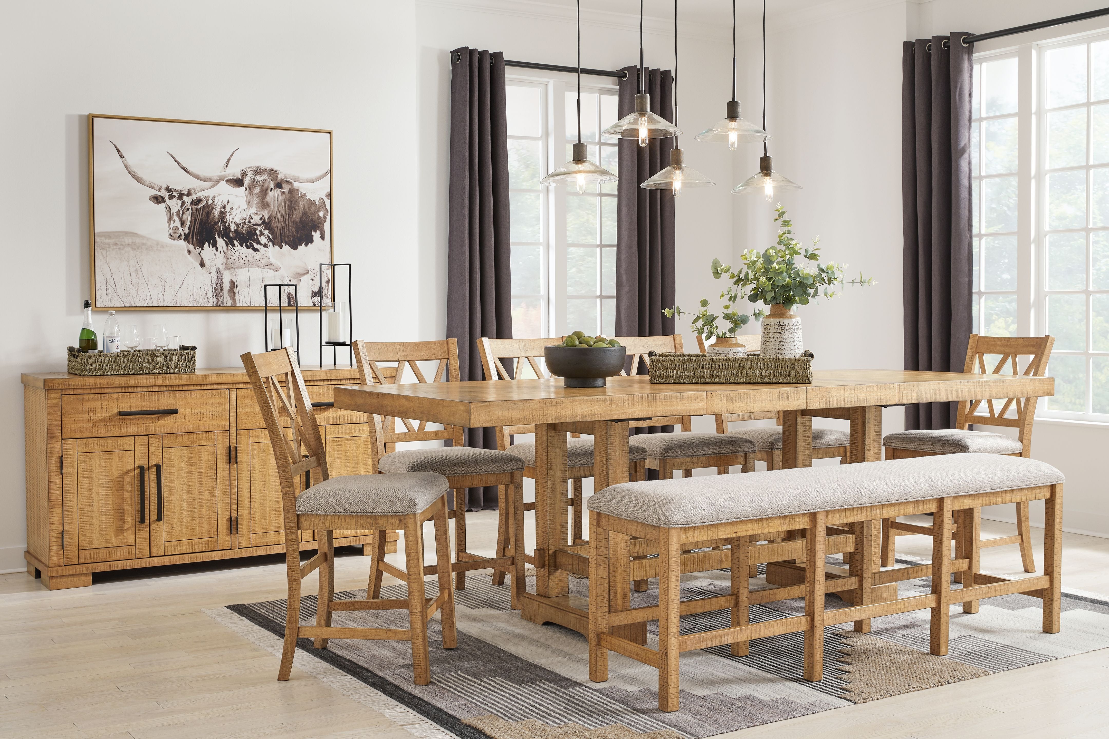 Signature Design by Ashley® Havonplane - Counter Dining Set | Meri Furniture