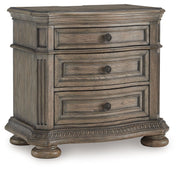 Signature Design by Ashley® Ardenfield - Light Brown - Three Drawer Night Stand | Meri Furniture