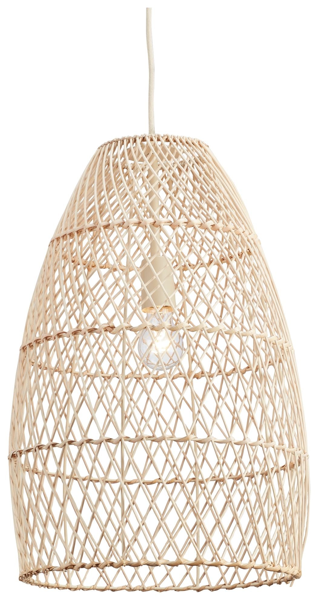 Signature Design by Ashley® Calett - Beige - Rattan Pendant Light | Meri Furniture