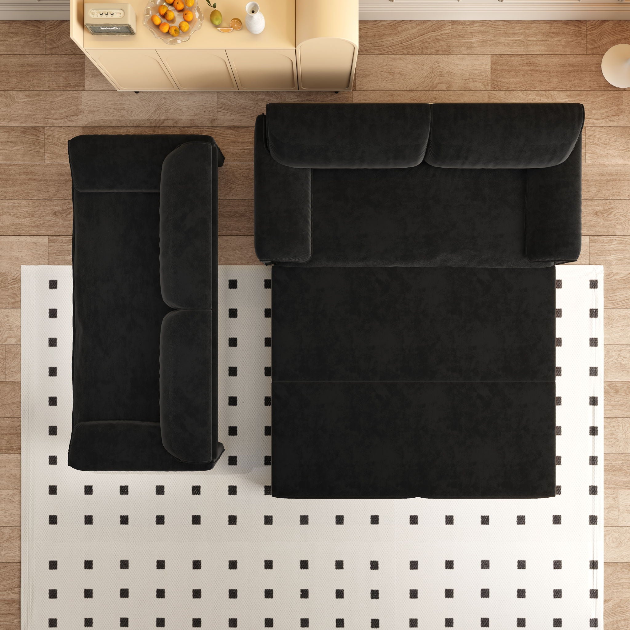 Queen Pull Out Sofa Bed, 3 In 1 Convertible Sleeper Sofa With Side Storage