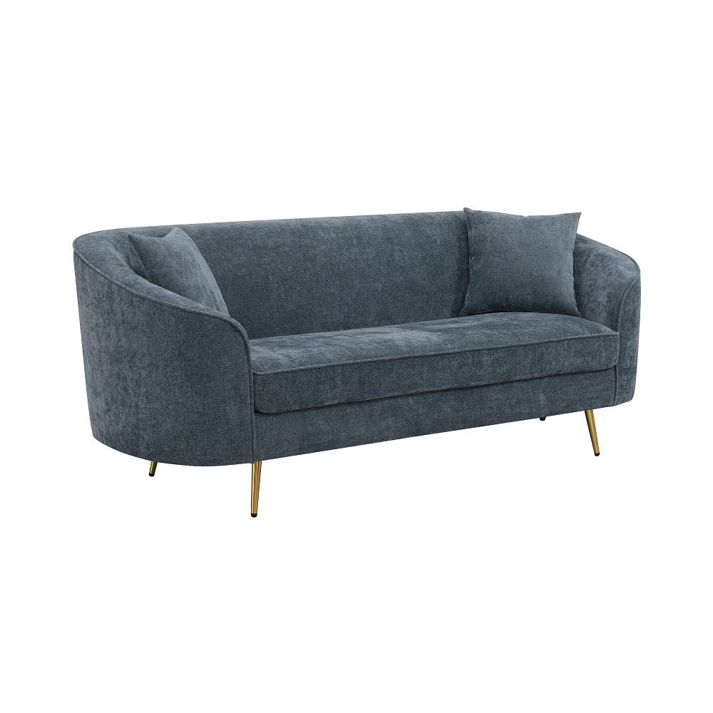ACME Nakendra - Sofa With 2 Pillows - Cobalt Gray | Meri Furniture