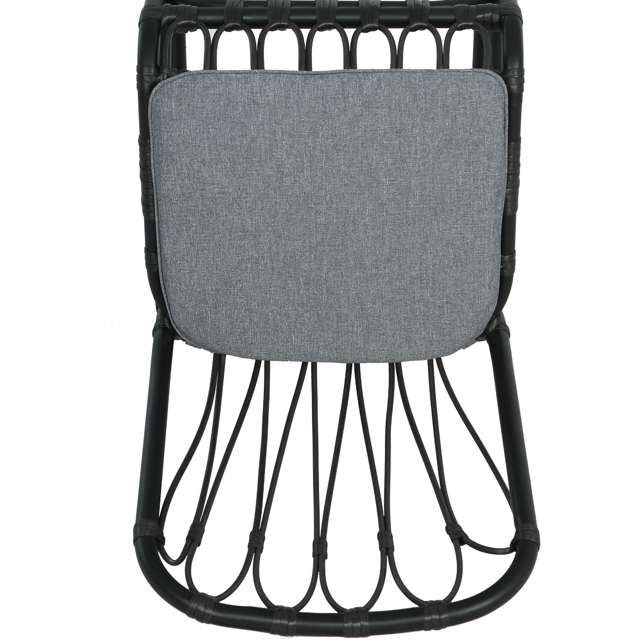 Outdoor Wicker Dining Chairs With Washable Cushion (Set of 2)