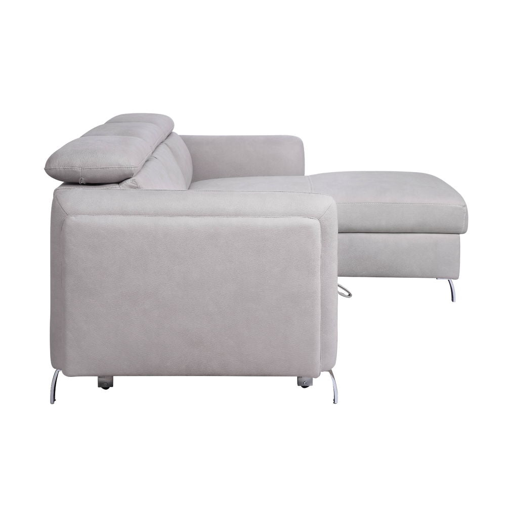 ACME Reyes - Sectional Sofa - Gray | Meri Furniture