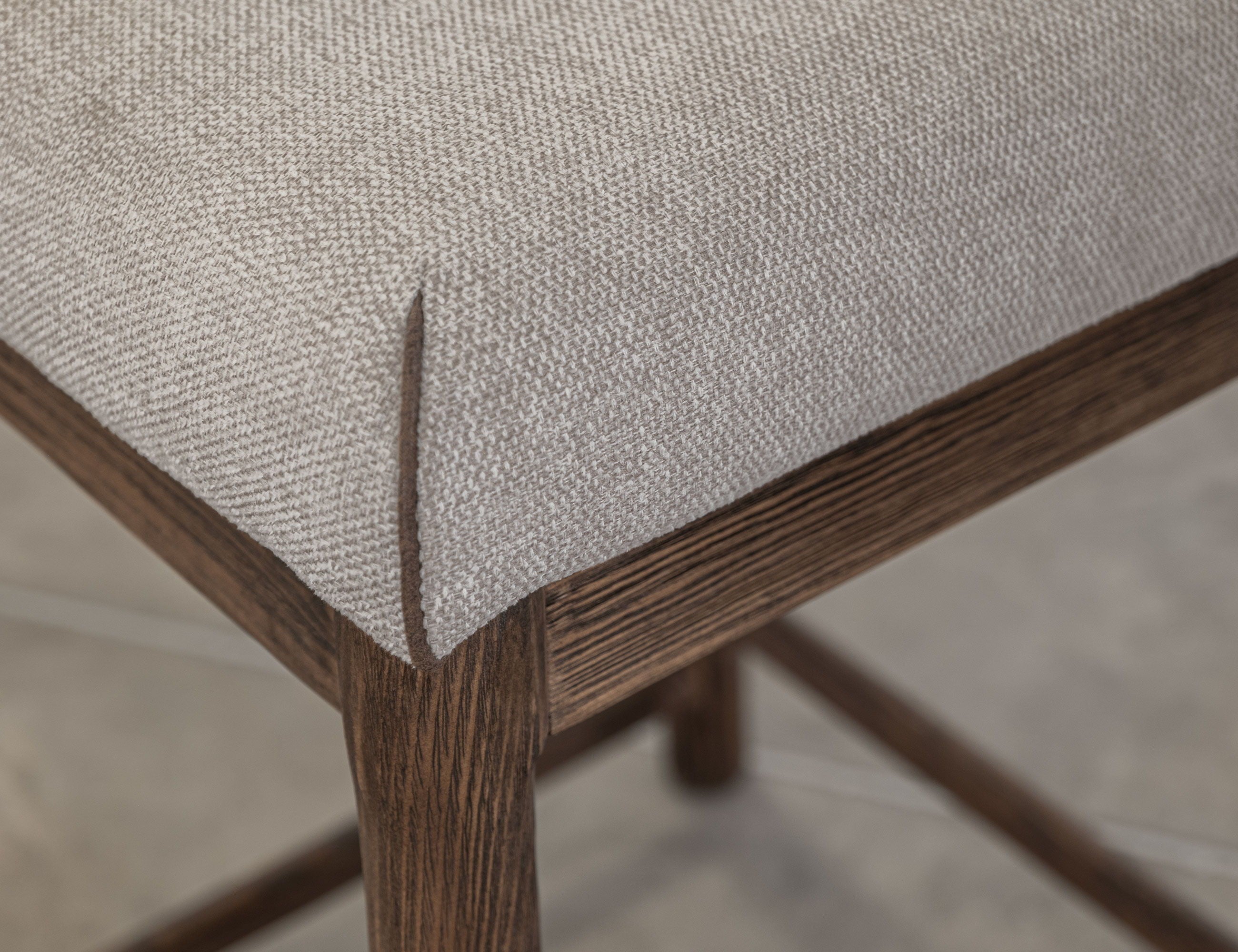 International Furniture Direct Olimpia - Stool - Brown / Gray | Meri Furniture