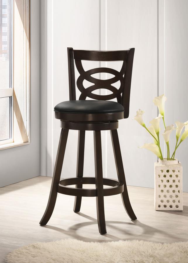 Coaster Fine Furniture Calecita - Wood Swivel Counter Stool (Set of 2) | Meri Furniture