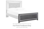 Lodanna - Full Panel Footboard - Gray