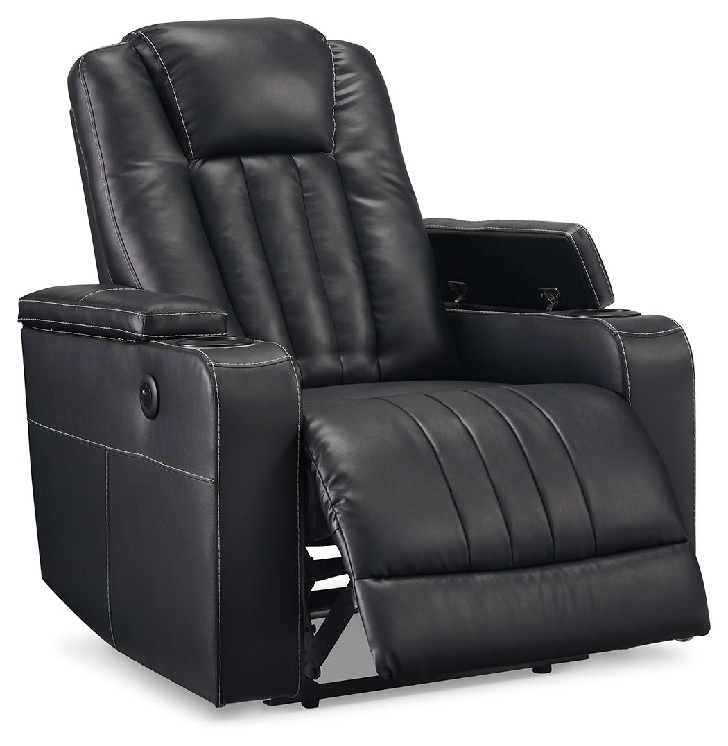 Signature Design by Ashley® Center Point - Black - Zero Wall Recliner | Meri Furniture