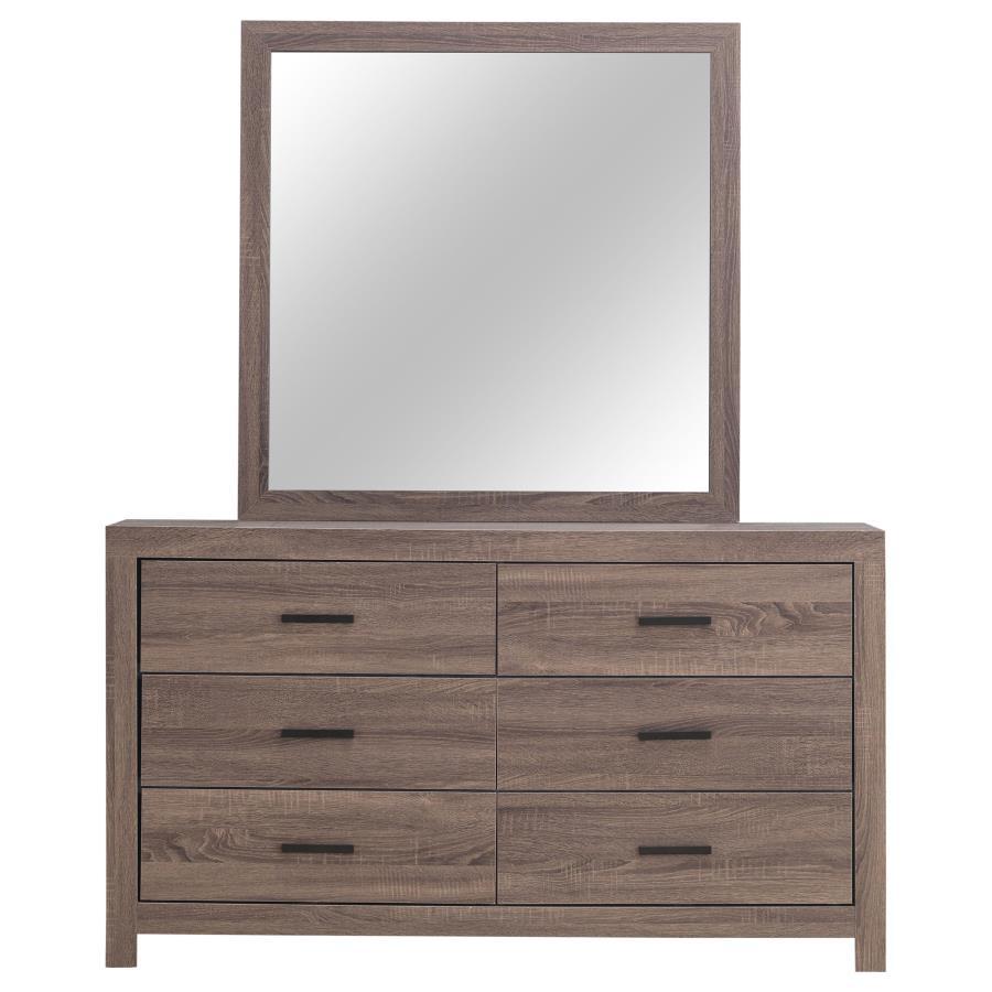 Coaster Fine Furniture Brantford - 6-Drawer Dresser With Mirror | Meri Furniture