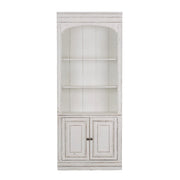 Liberty Furniture Magnolia Manor - Bunching Bookcase - White | Meri Furniture