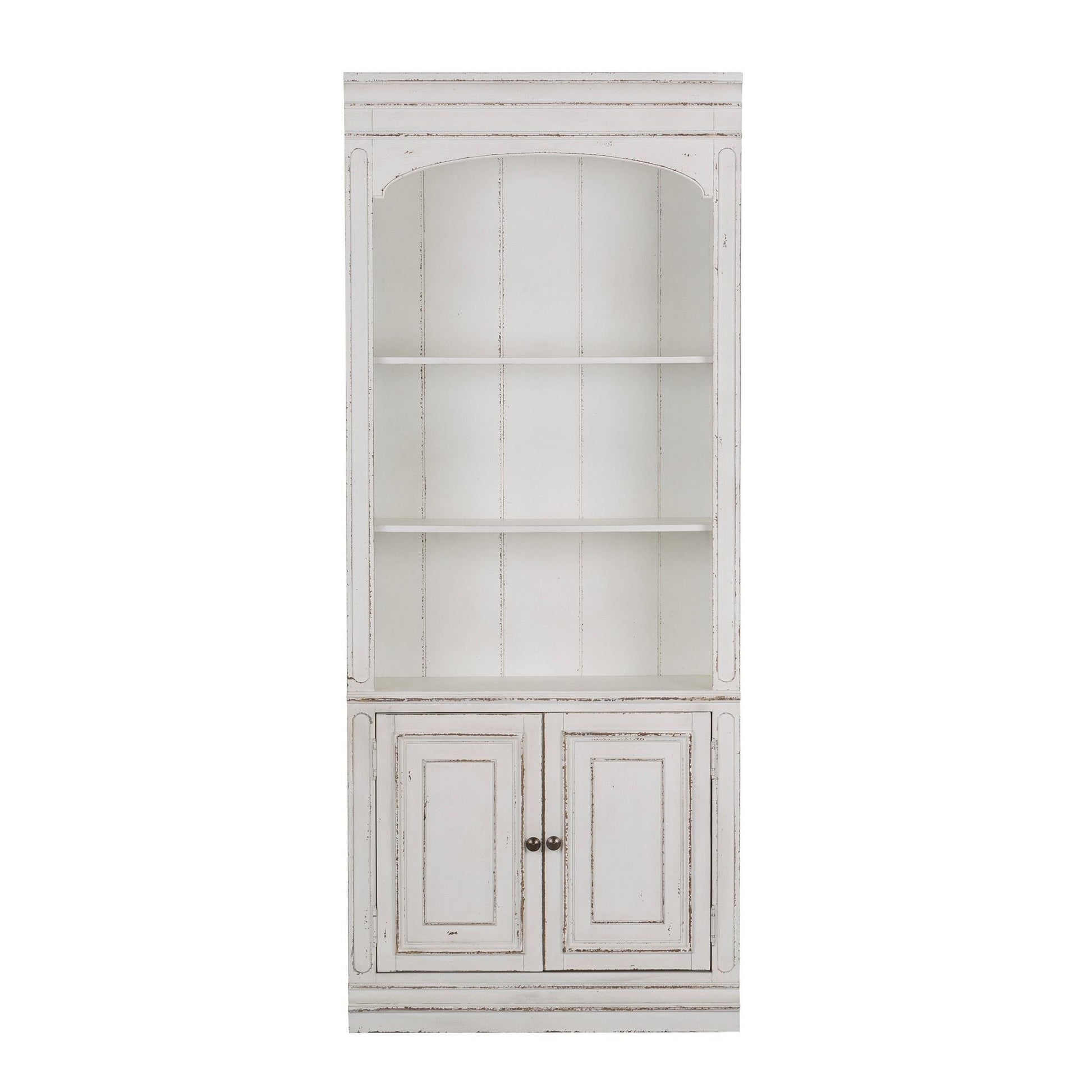 Liberty Furniture Magnolia Manor - Bunching Bookcase - White | Meri Furniture