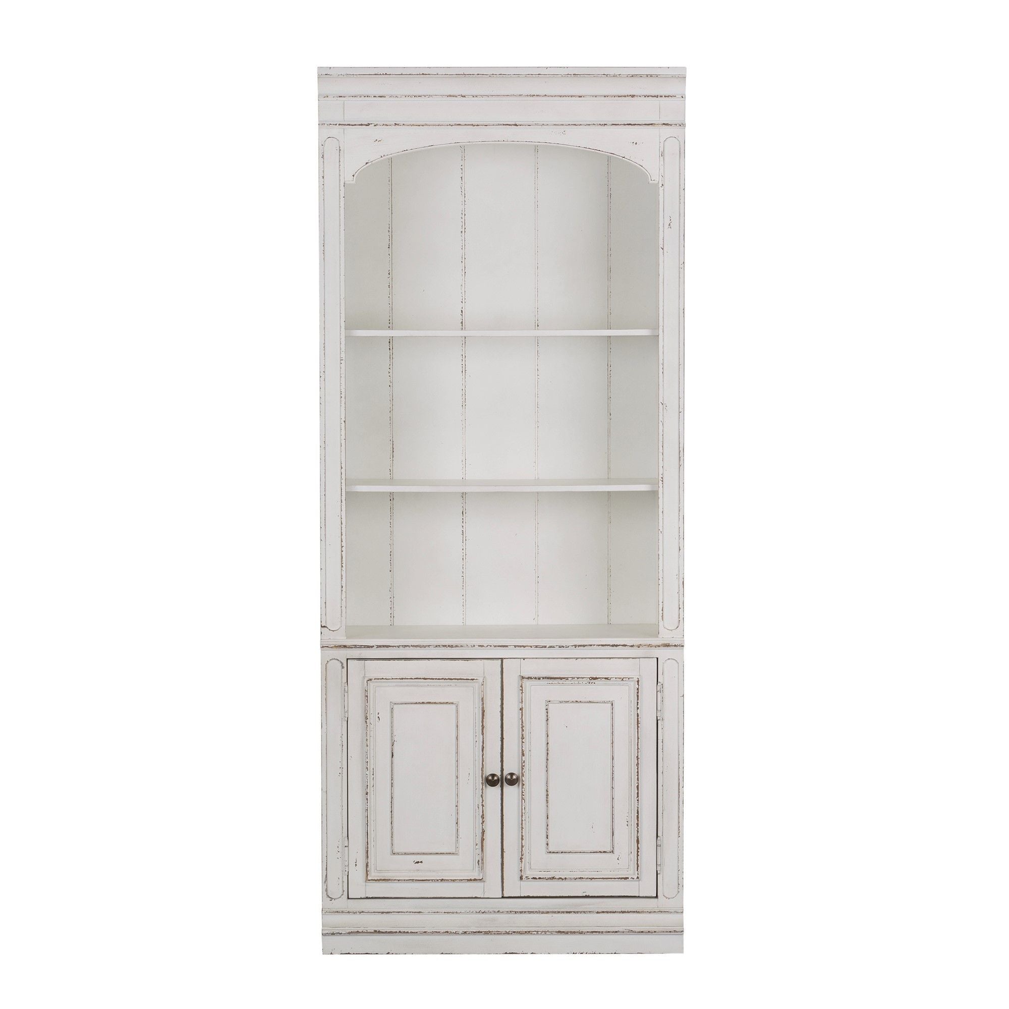 Liberty Furniture Magnolia Manor - Bunching Bookcase - White | Meri Furniture