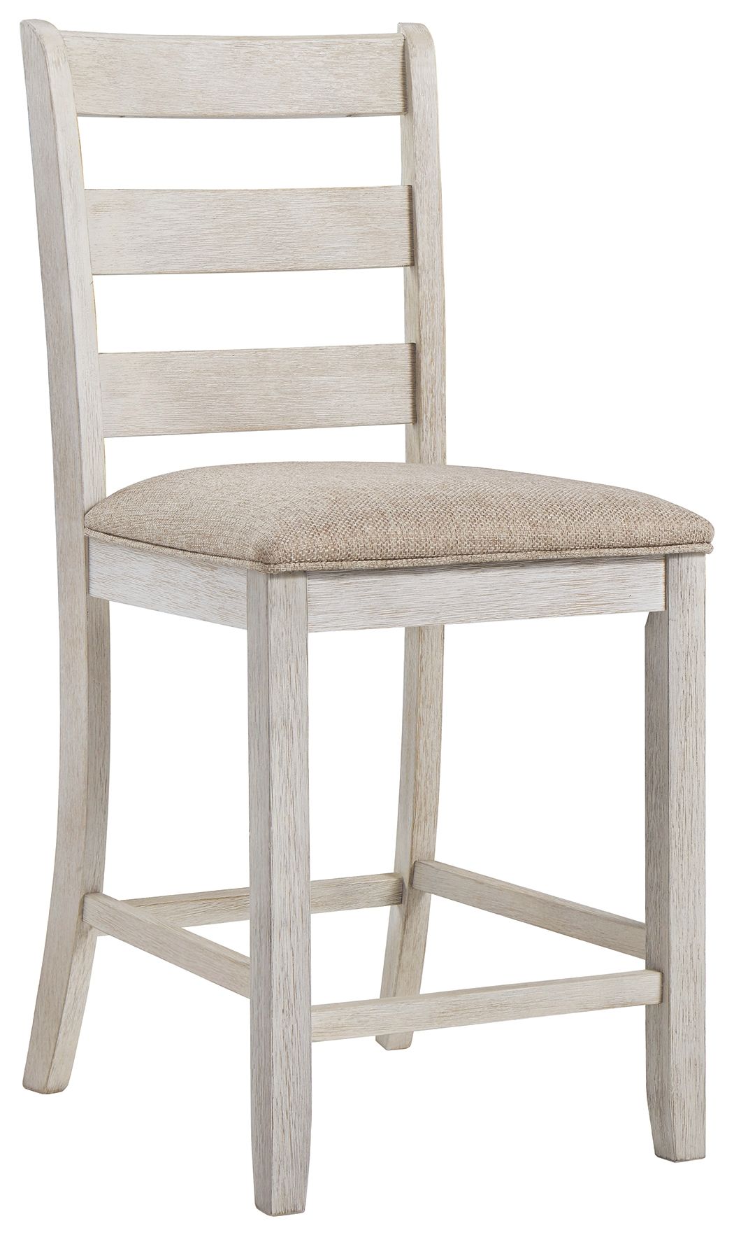 Signature Design by Ashley® Skempton - White - Upholstered Barstool (Set of 2) | Meri Furniture