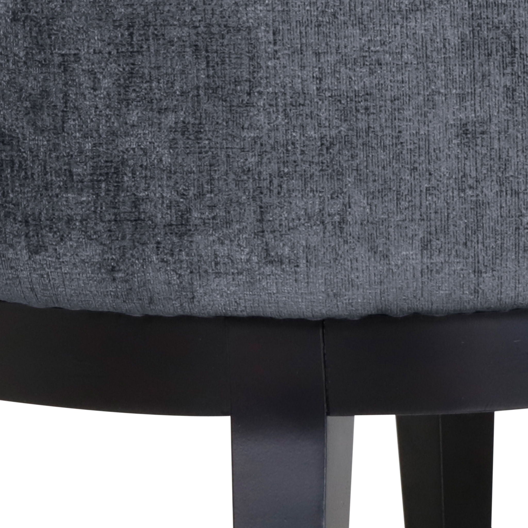Contemporary Accent Chair With Tufted Diamond Stitching - Charcoal