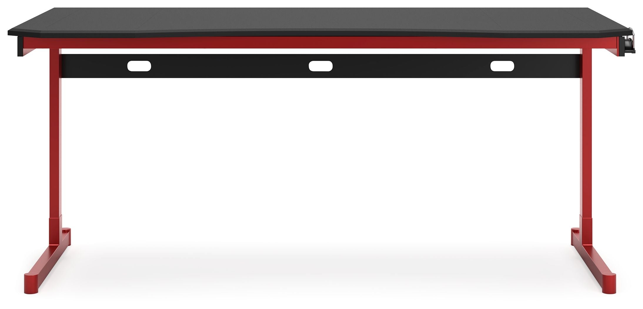 Signature Design by Ashley® Lynxtyn - Red / Black - Home Office Desk | Meri Furniture