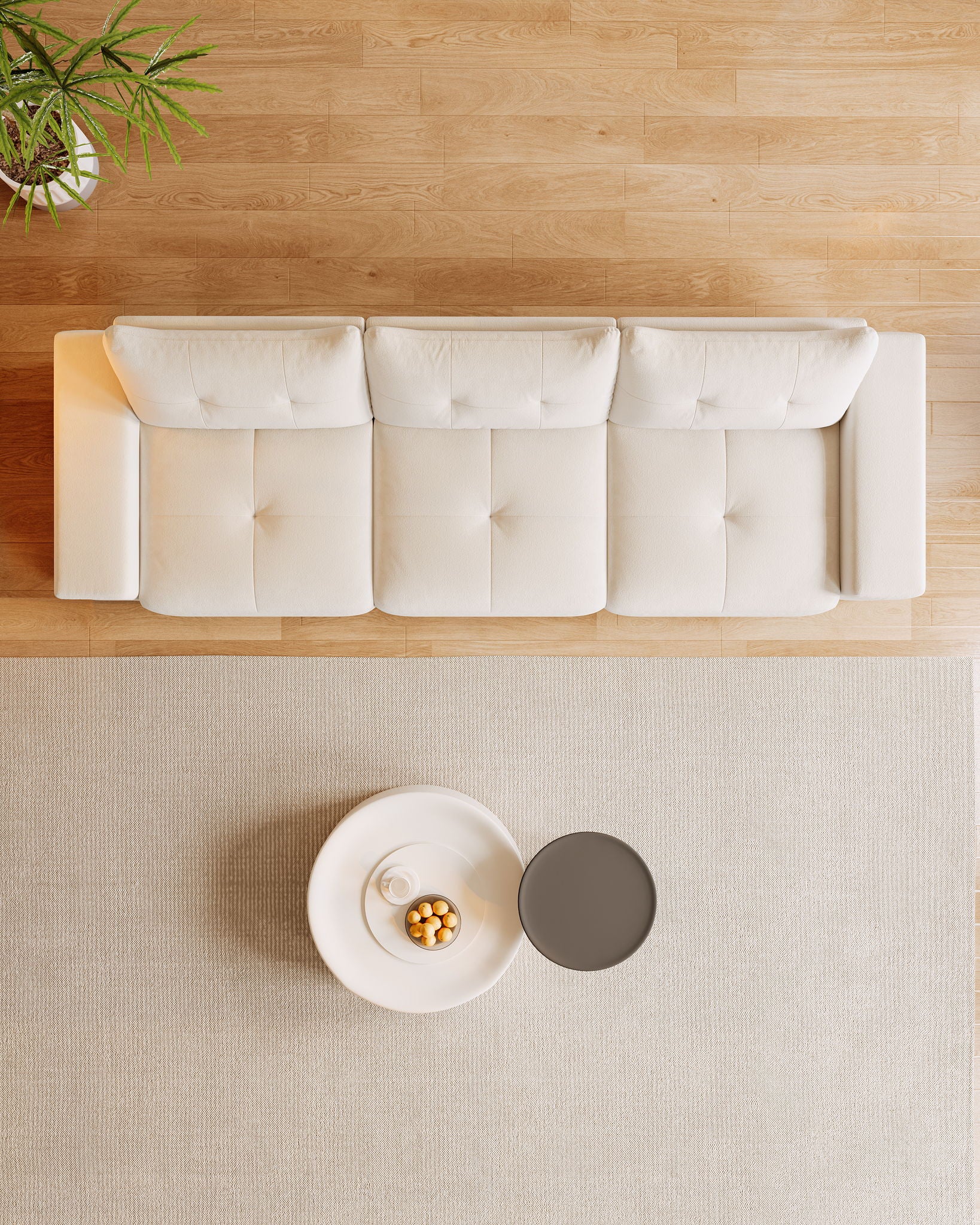 3 Seater Sofa Couch For Living Room, Modern Couches For Small Space, Cat Nest Sofa, For Cat Friendly, Comfy Couch With Waterproof And Cat Scratch Resistant Fabric