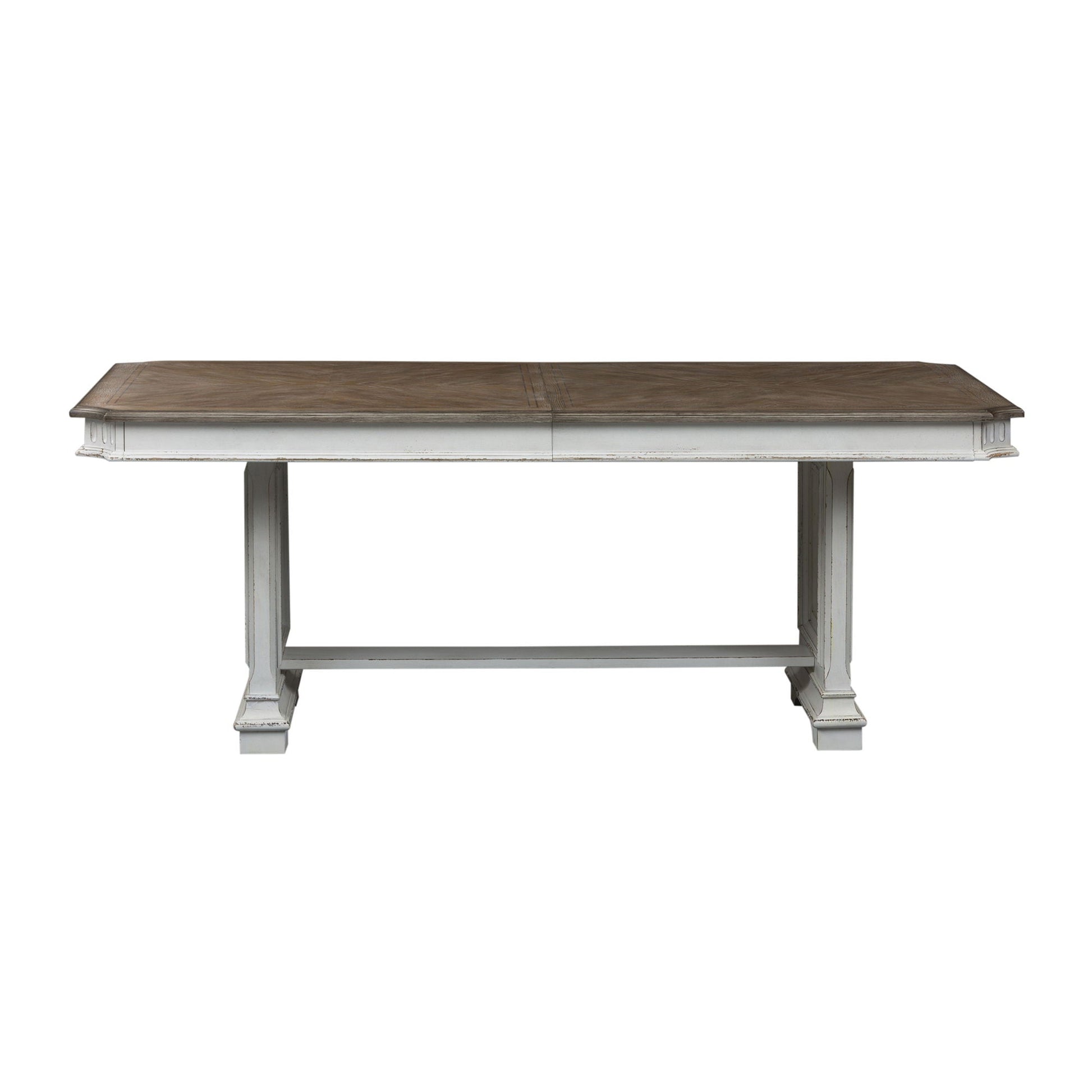 Liberty Furniture Abbey Park - Trestle Table - White | Meri Furniture