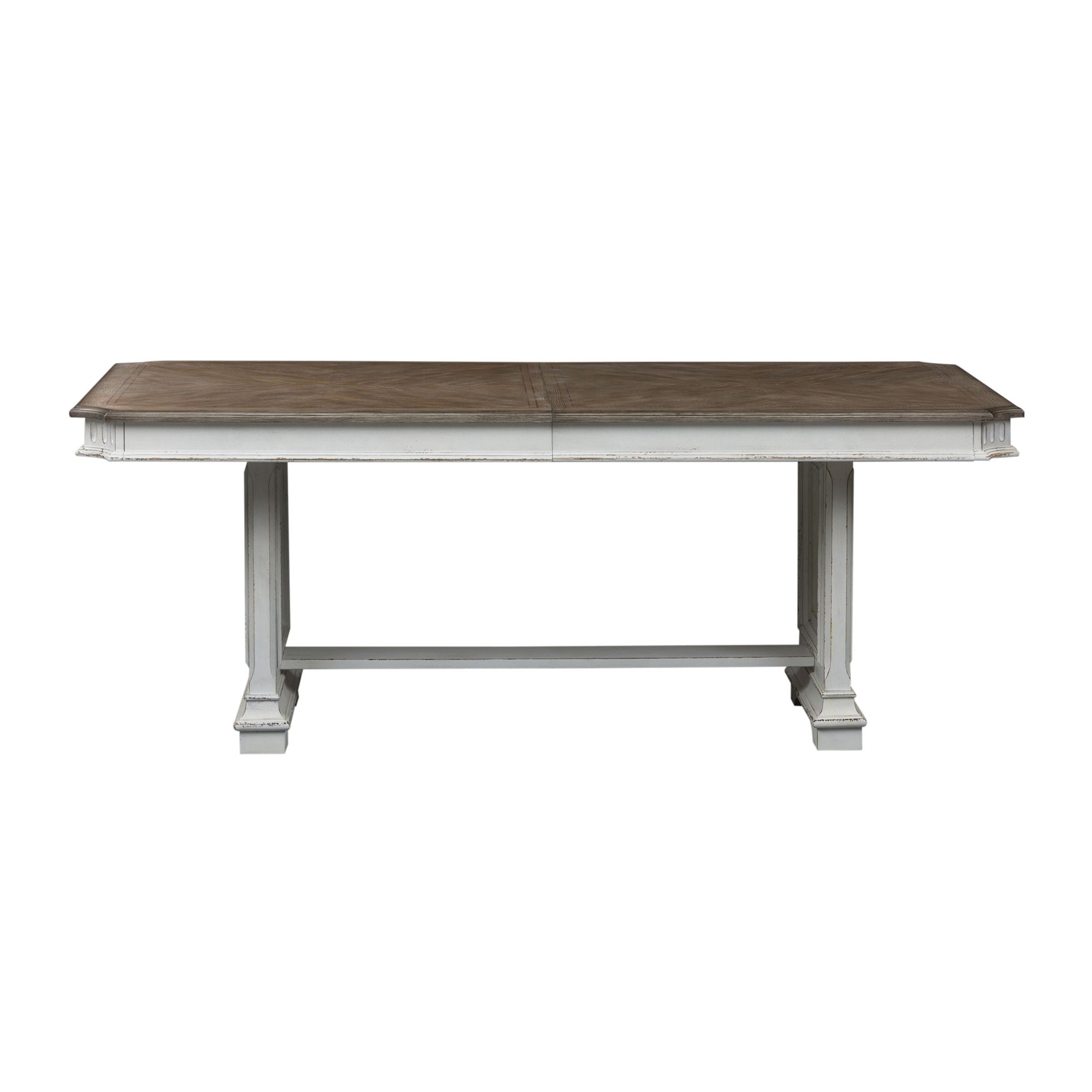 Liberty Furniture Abbey Park - Trestle Table - White | Meri Furniture