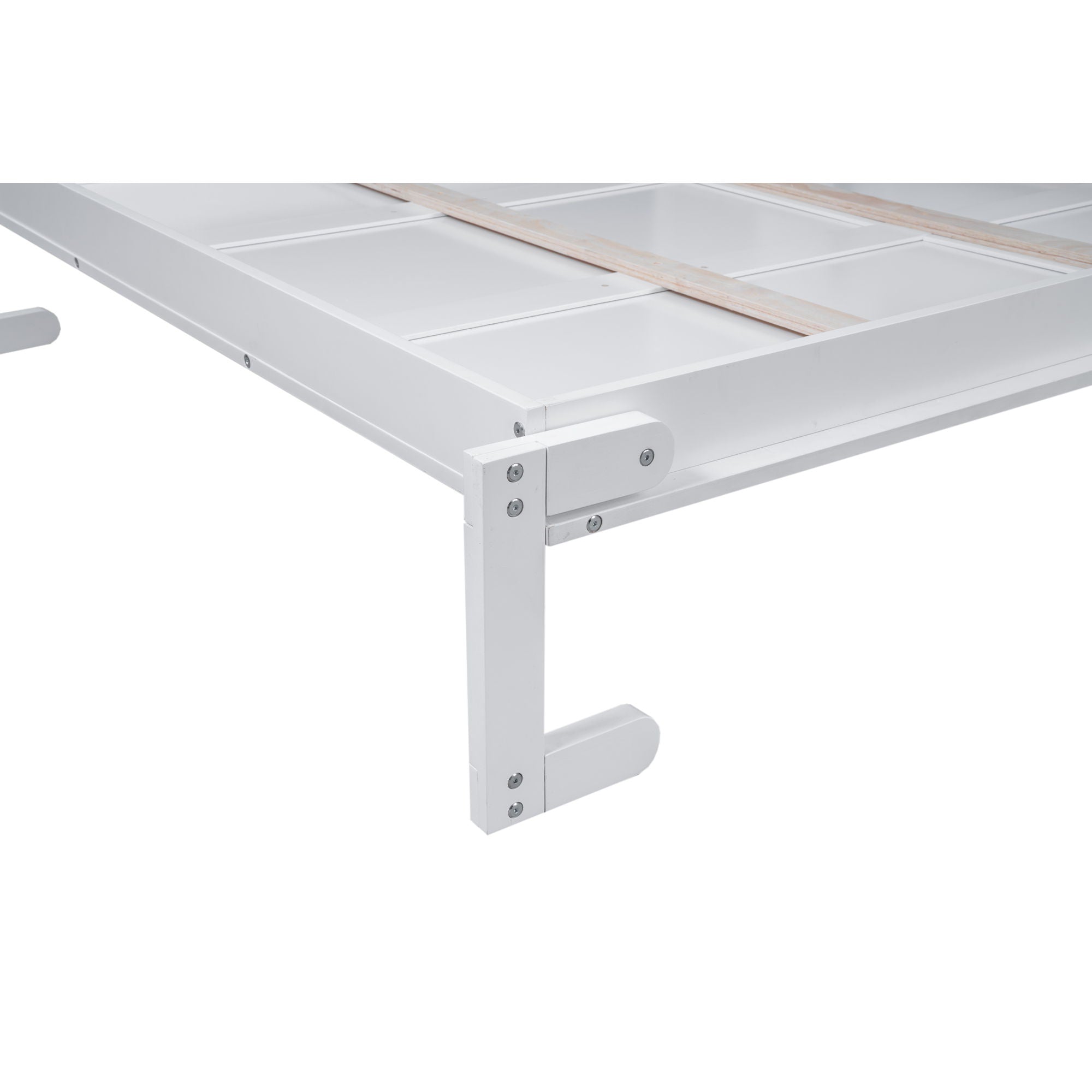 Wall Murphy Bed With Shelves And LED Lights