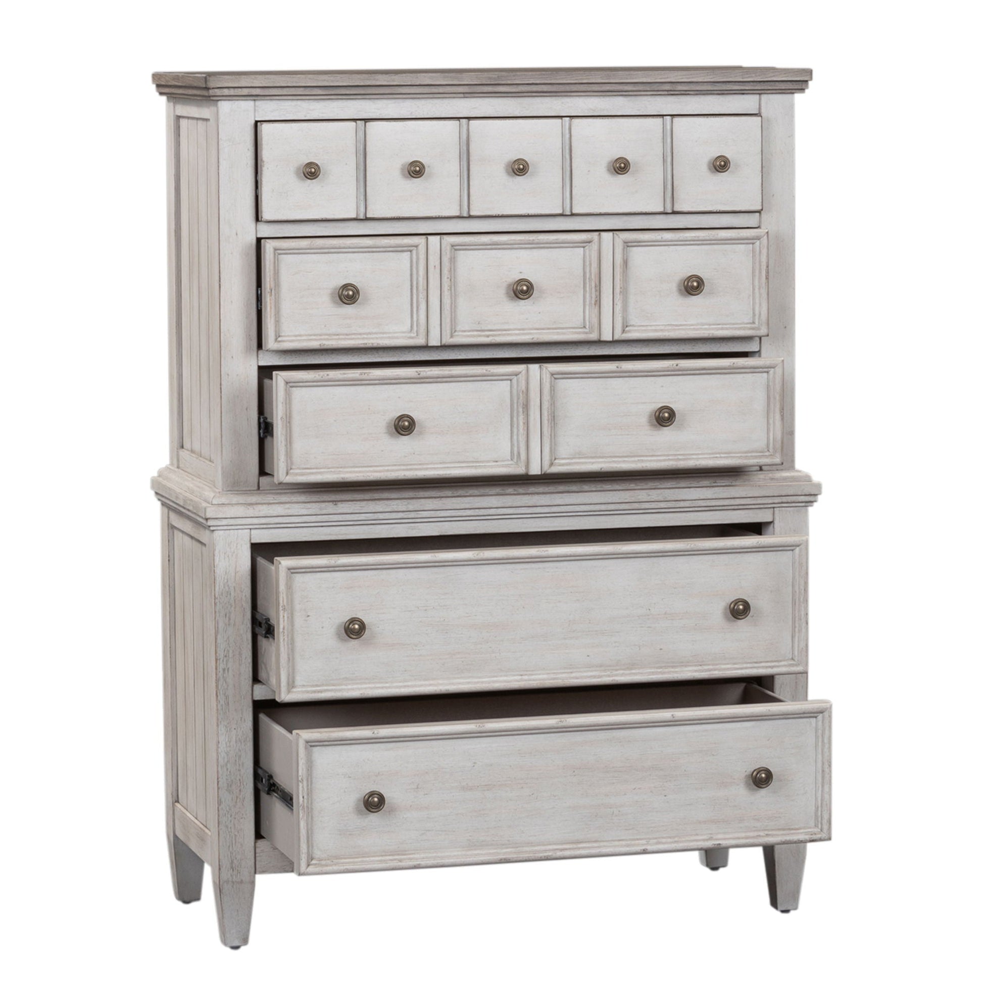 Liberty Furniture Heartland - 5 Drawer Chest - White | Meri Furniture