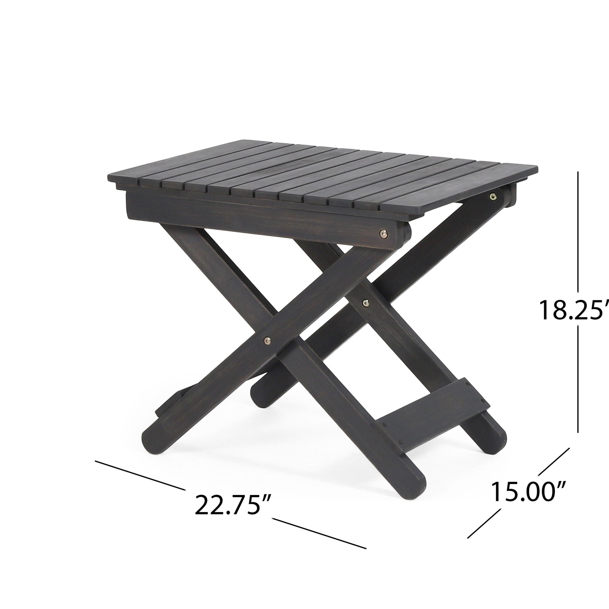 Outdoor Folding Wooden Side Table