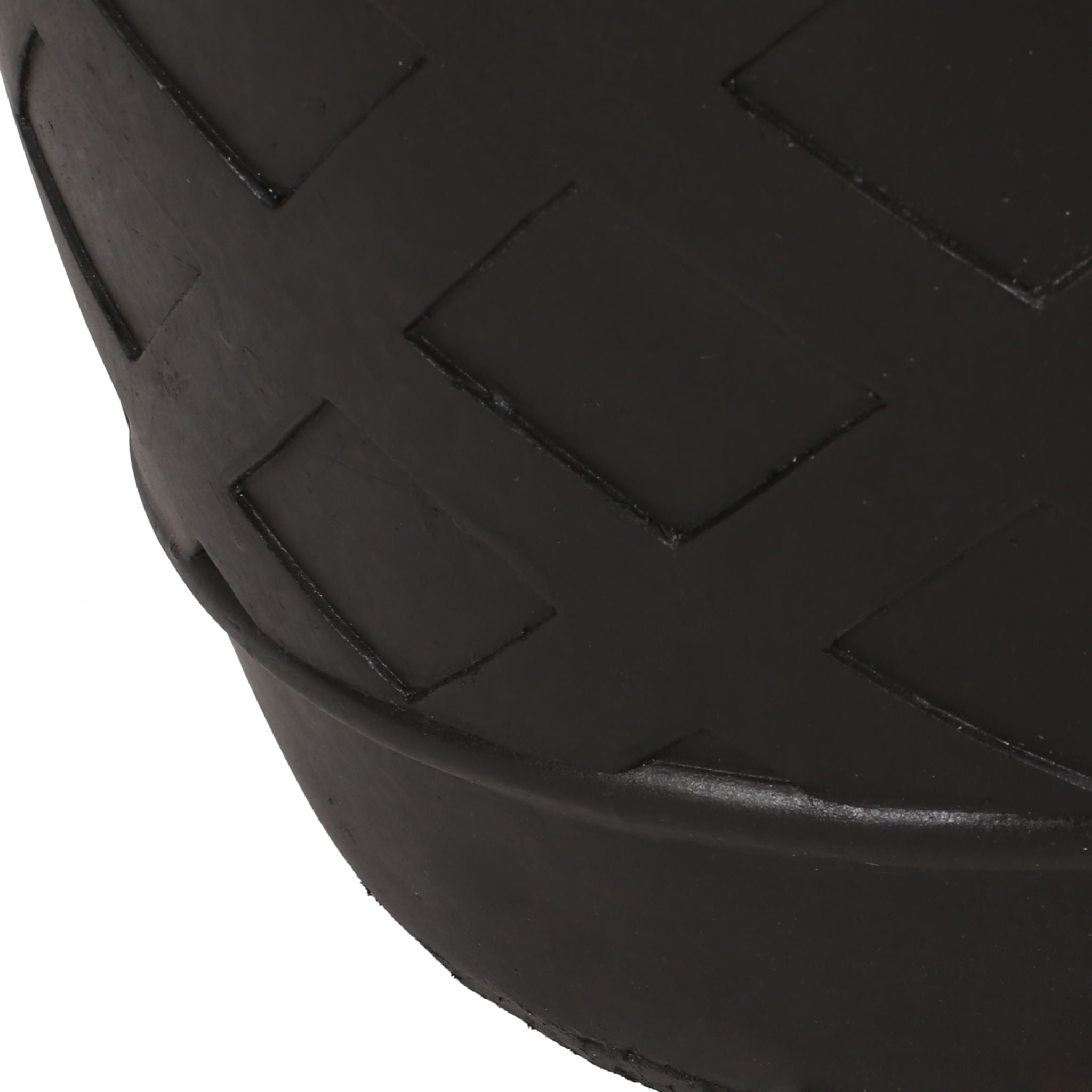 Outdoor Side Table With Lattice Design And Round Top - Black