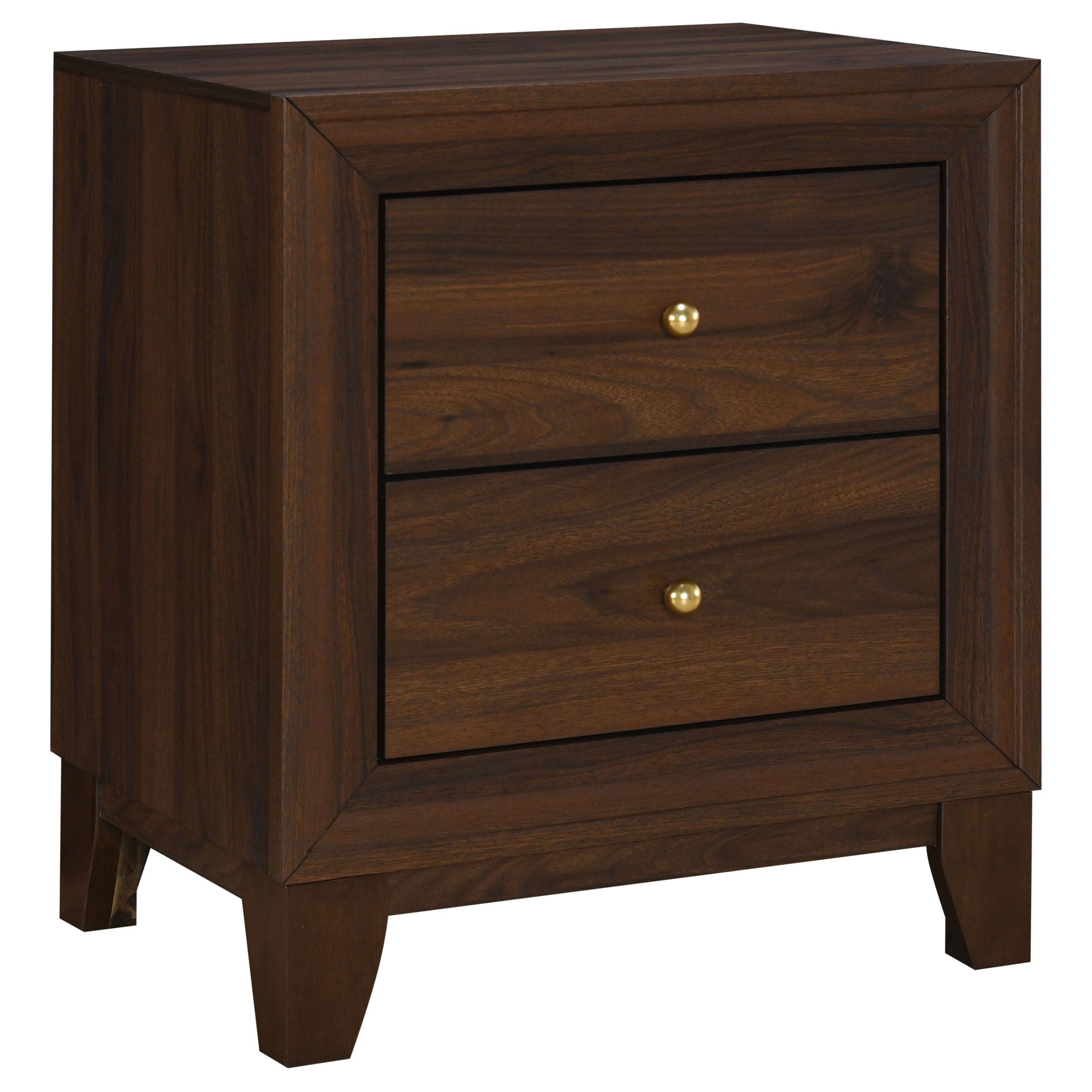 Coaster Fine Furniture Welsley - 2-Drawer Nightstand Bedside Table - Walnut | Meri Furniture
