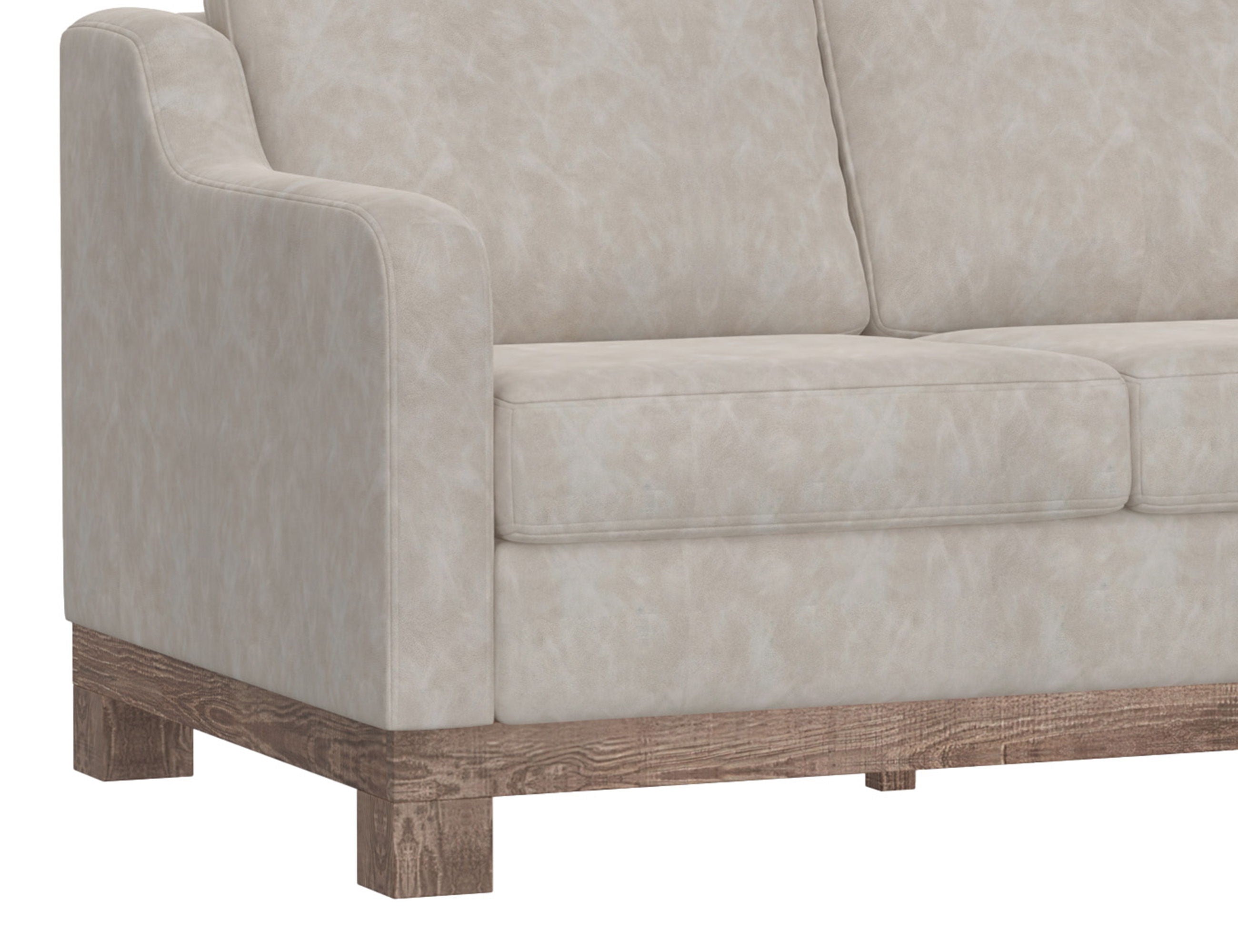 International Furniture Direct Samba - LAF Loveseat - Light Gray | Meri Furniture