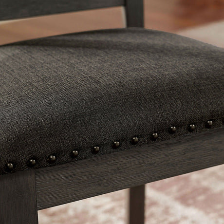 Furniture of America Cilgerran - Side Chair (Set of 2) - Gray / Dark Gray | Meri Furniture