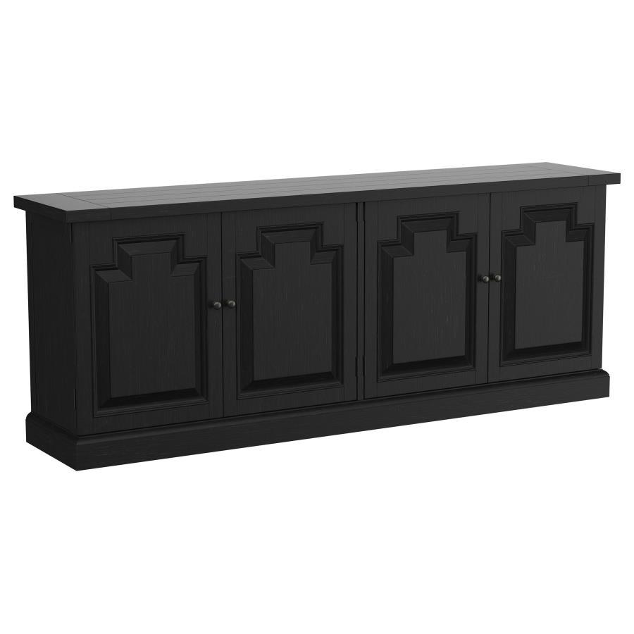 Coaster Fine Furniture Florence - 4 Door Dining Sideboard Buffet - Distressed Black | Meri Furniture