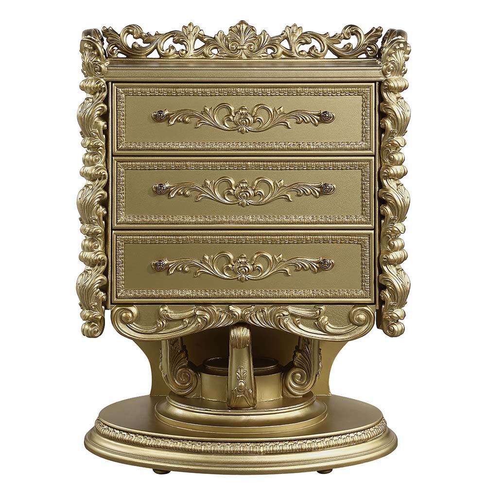 ACME Bernadette - Chest - Gold Finish | Meri Furniture