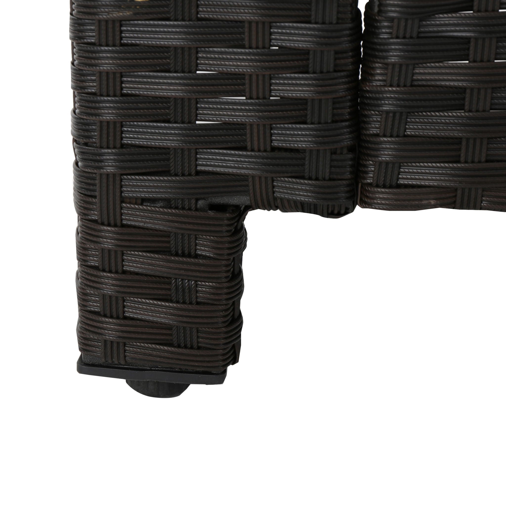 Puerta - Loveseat Outdoor Seating With Water Resistant Cushions - Dark Brown