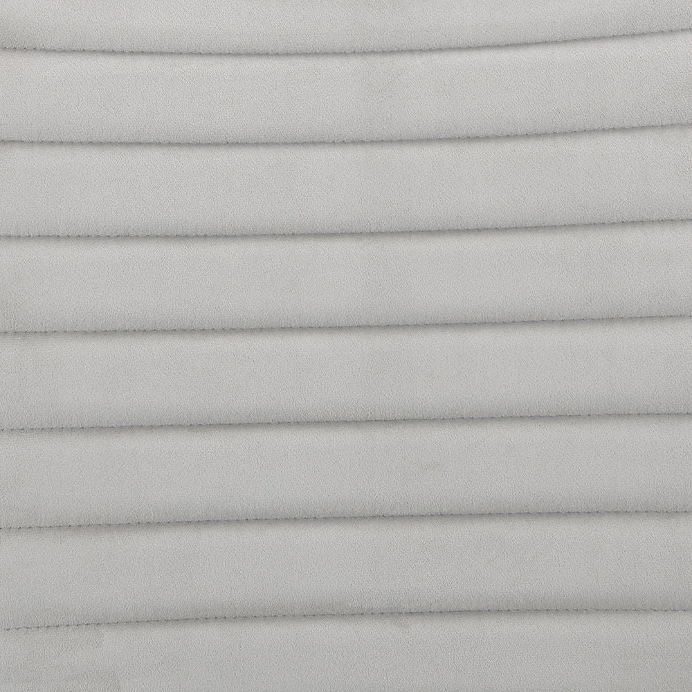 Elizaveta - Counter Height Chair Set of 2) - Gray Velvet &White High Gloss