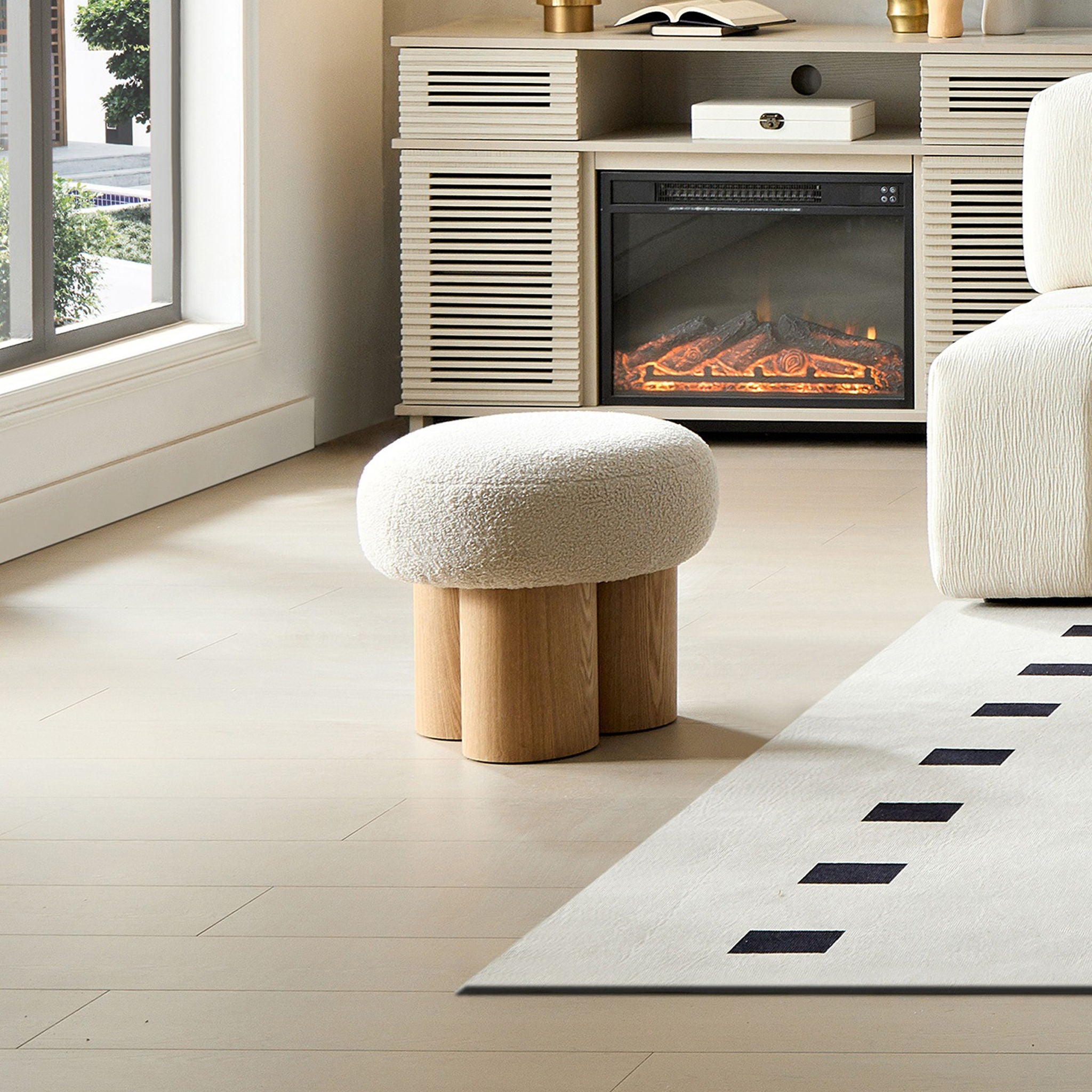 Versatile Mushroom Stool With Cushion