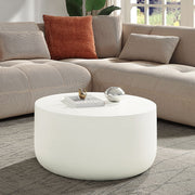 ACME Dustan - Coffee Table - Natural White Finish | Meri Furniture