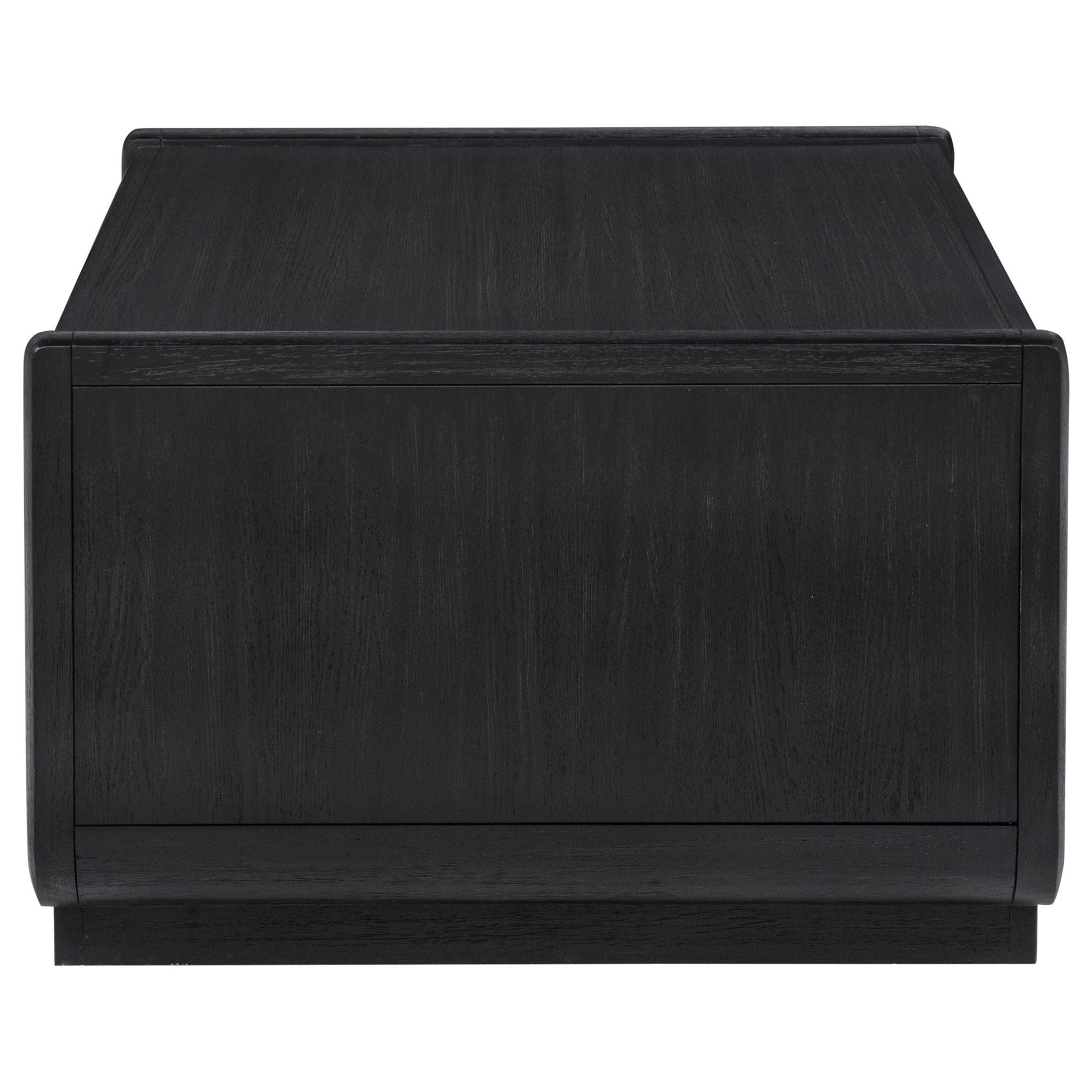 Leandro 2-drawer Wood Cocktail Coffee Table Burnished Black