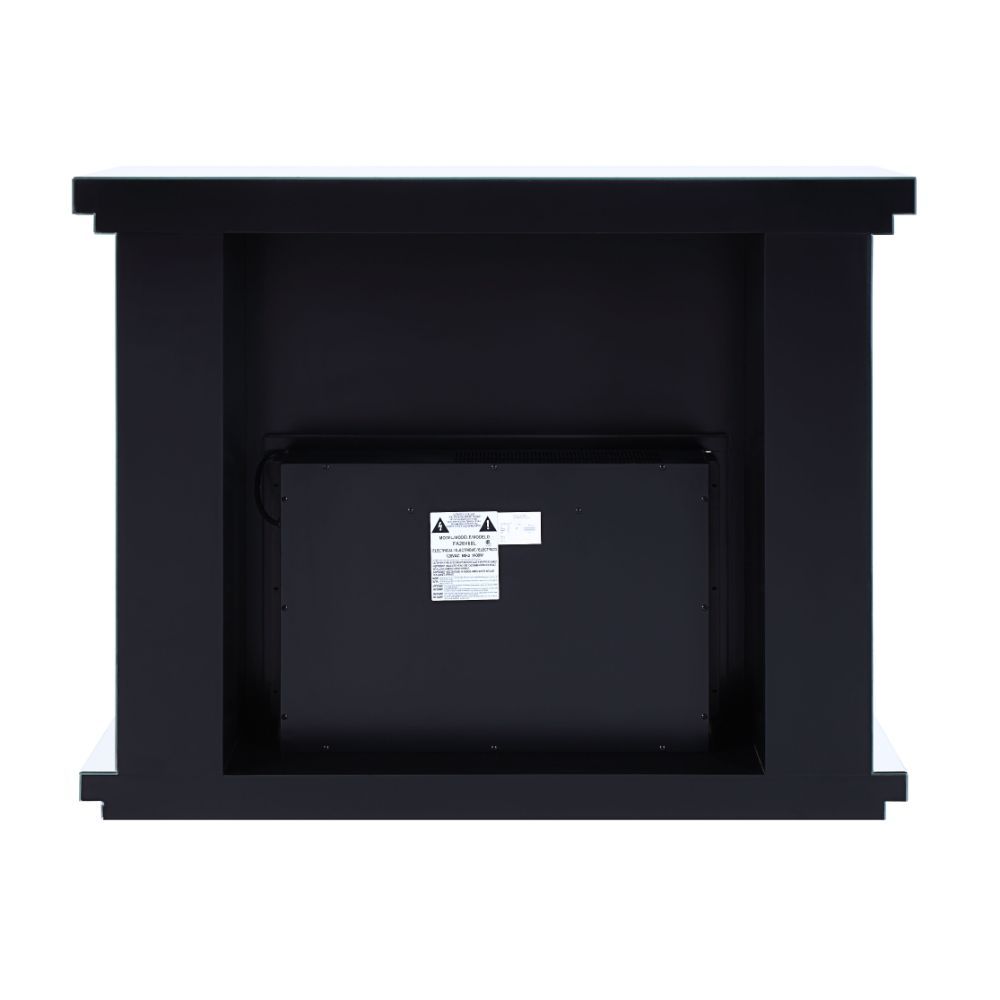 ACME Nowles - Fireplace - Mirrored & Faux Stones | Meri Furniture