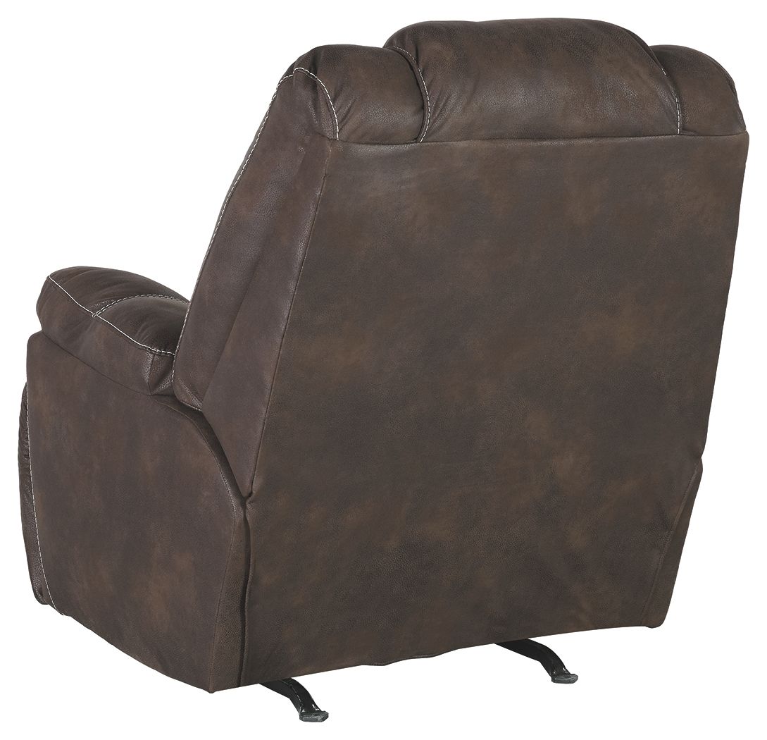 Ashley Furniture Warrior - Coffee - Rocker Recliner | Meri Furniture