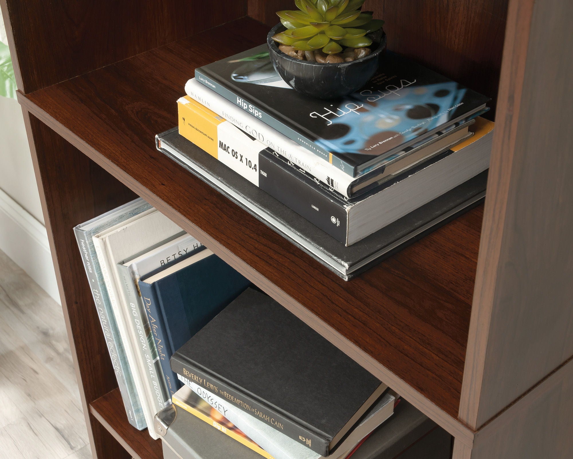 5-Shelf Bookcase Brook Cherry
