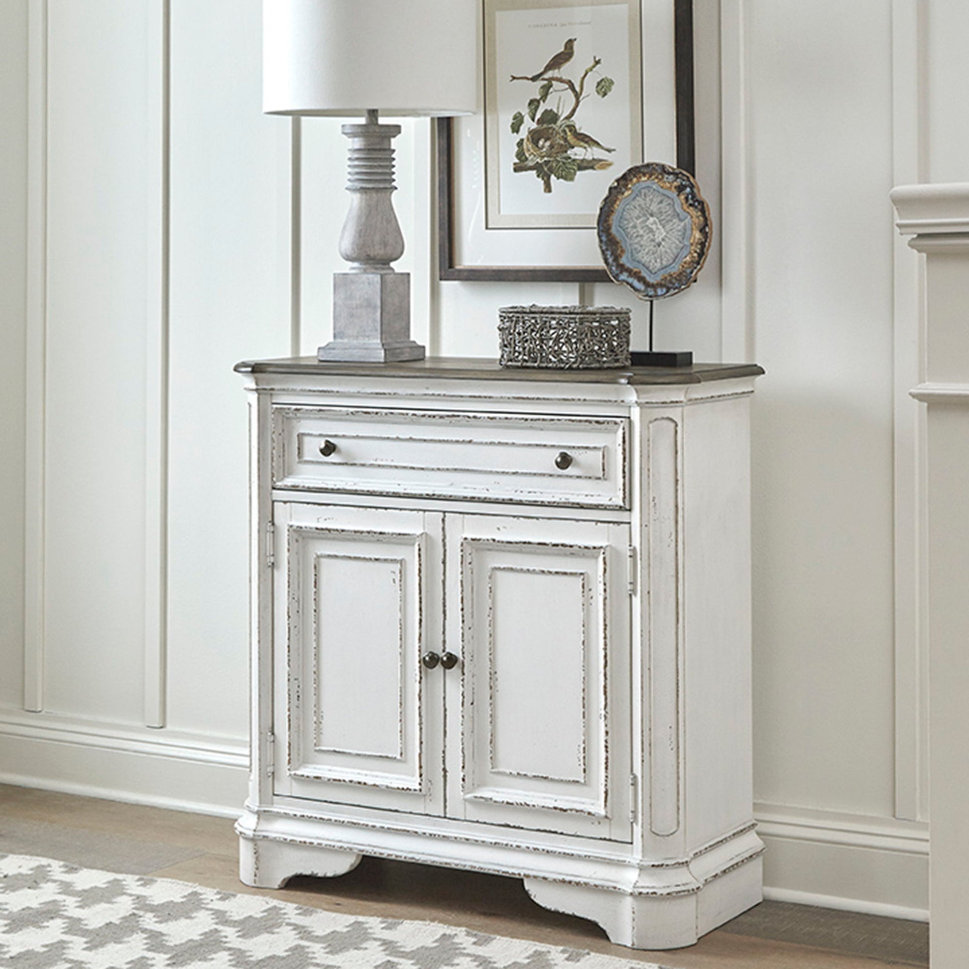 Liberty Furniture Magnolia Manor - Accent Cabinet - White | Meri Furniture
