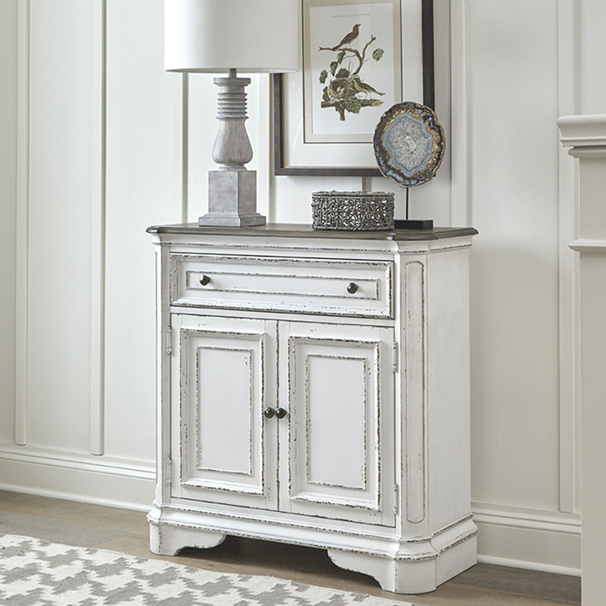 Liberty Furniture Magnolia Manor - Accent Cabinet - White | Meri Furniture