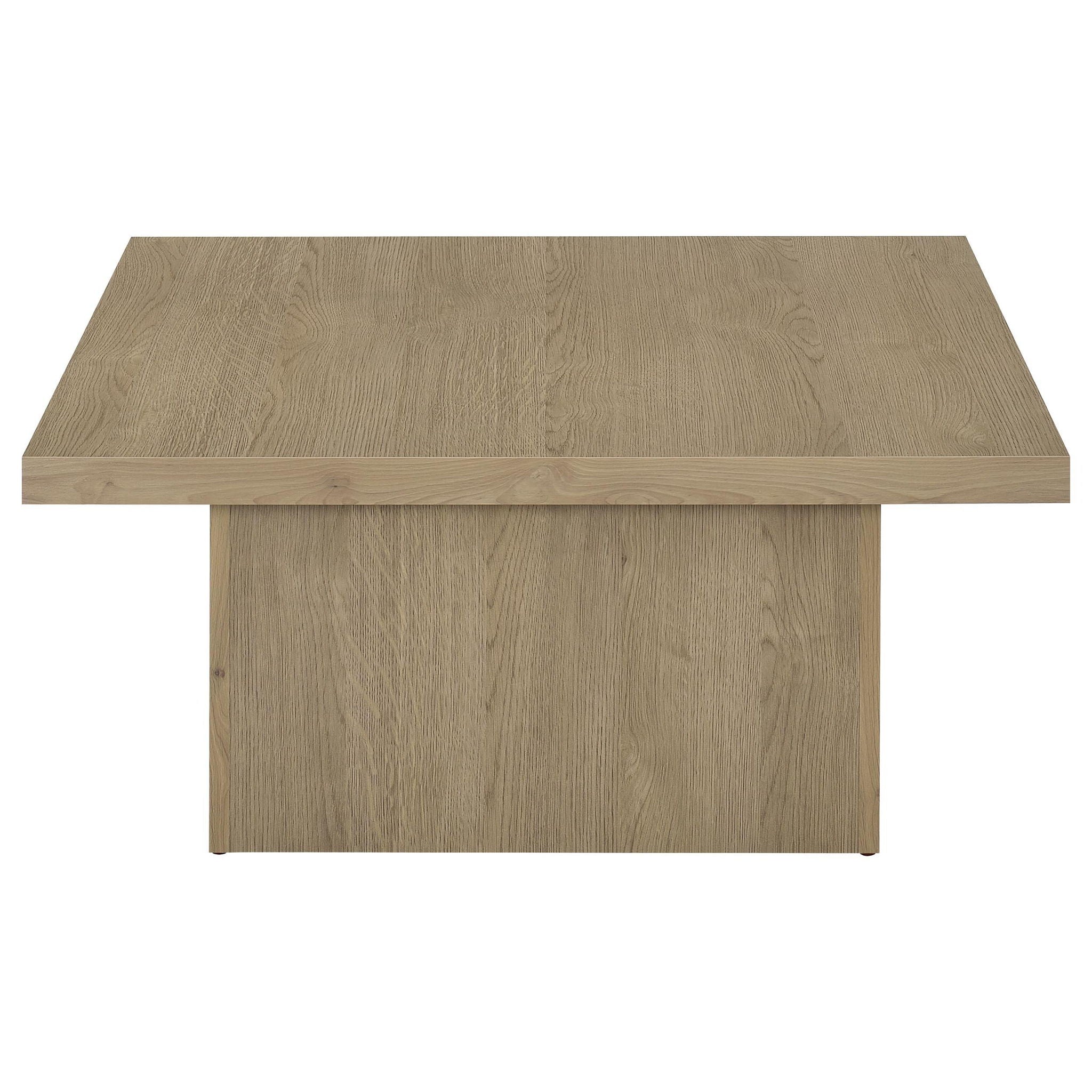 Devar 2-piece Square Cocktail Coffee End Table Set Latte