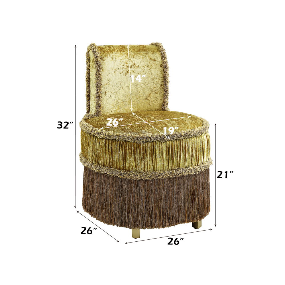 Bernadette - Vanity Stool - Gold