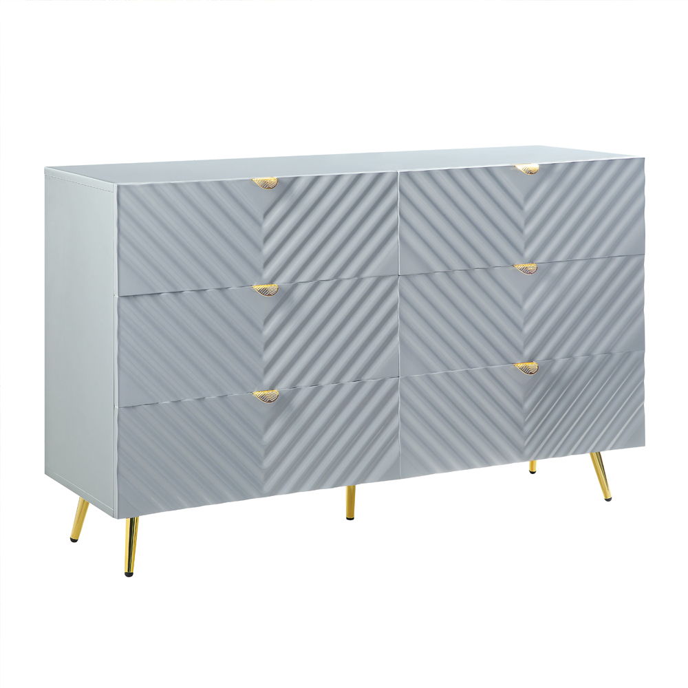 ACME Gaines - Dresser - Gray High | Meri Furniture
