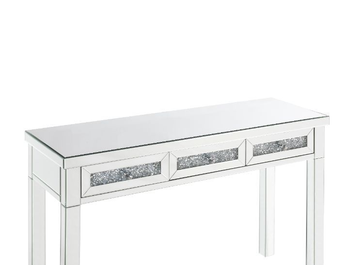 ACME Noralie - Writing Desk - Mirrored - 32" | Meri Furniture