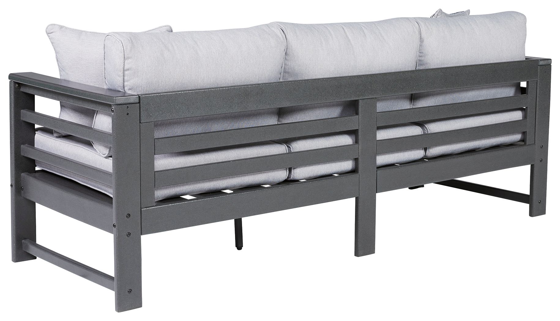 Signature Design by Ashley® Amora - Charcoal Gray - Sofa With Cushion | Meri Furniture