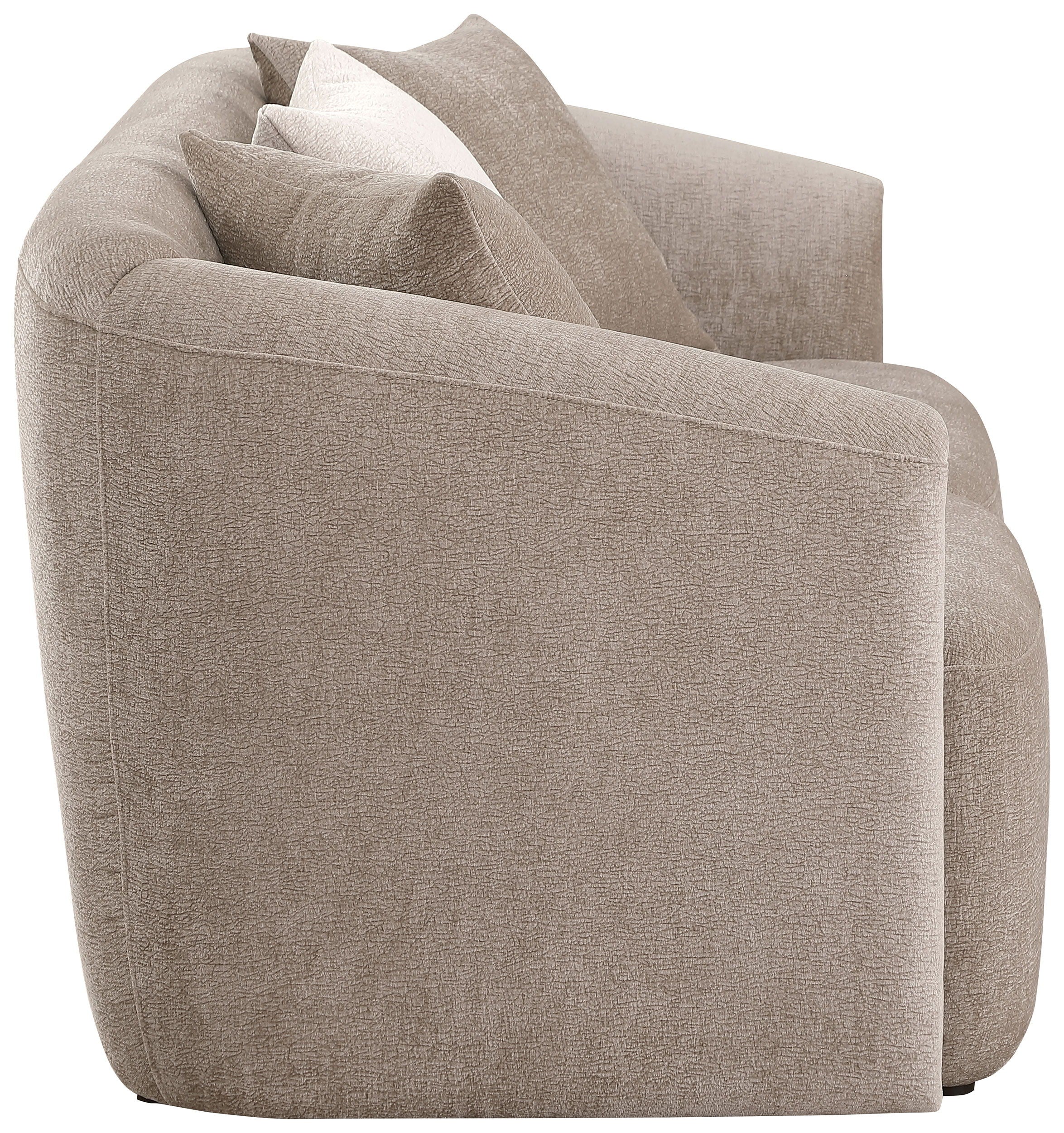 Coaster Fine Furniture Townsend - Chenille Upholstered Rolled Arm Loveseat - Latte | Meri Furniture